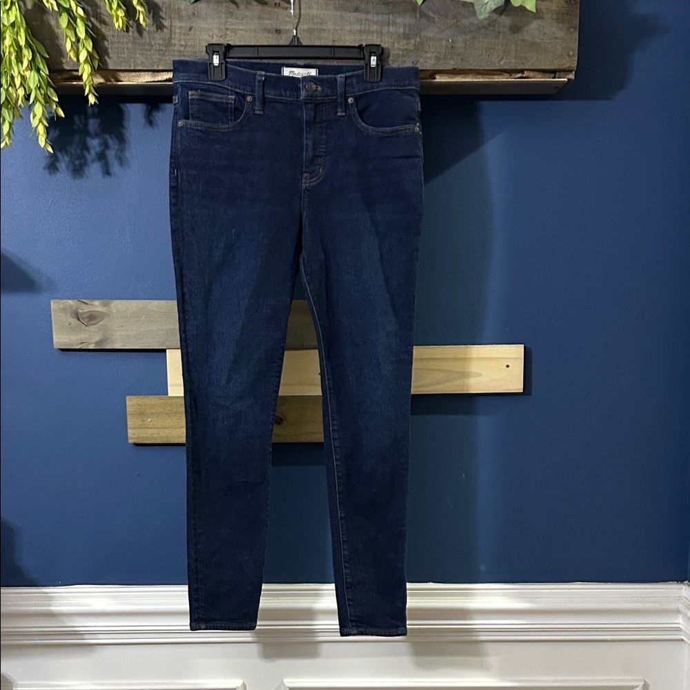 Madewell Dark Indigo Skinny Jeans‎ 9” Rise EUC 29